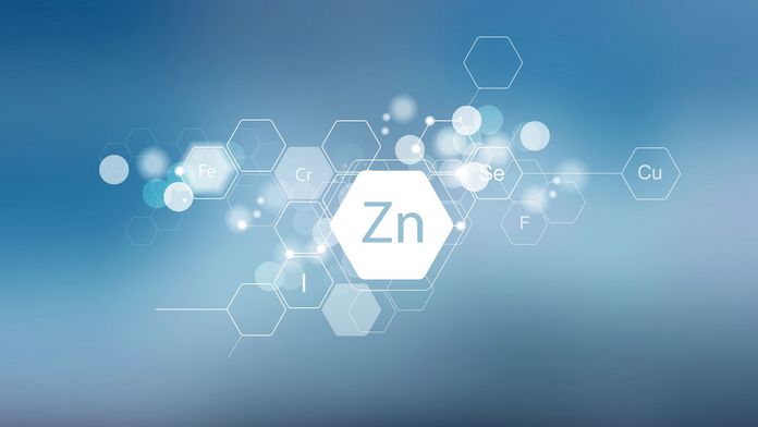 Spuremelemente Rautenmodell mit den chemischen Abkürzungen für die wichtigsten Spurenelemente