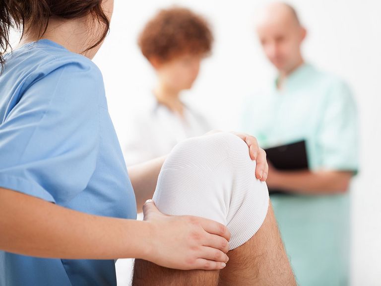 Patient bei der Anschlussrehabilitation