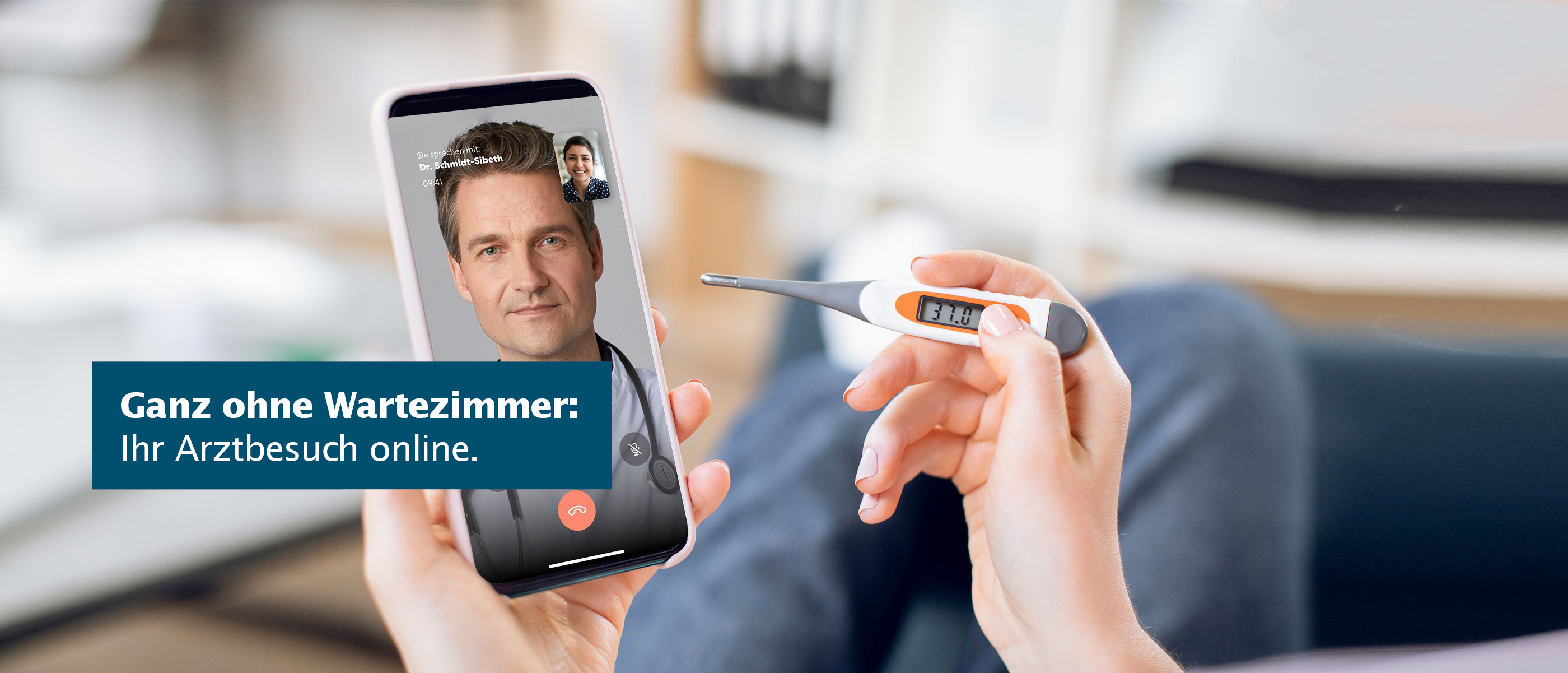 Videochat mit dem Arzt der TeleClinic